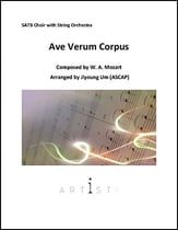 Ave Verum Corpus Orchestra sheet music cover